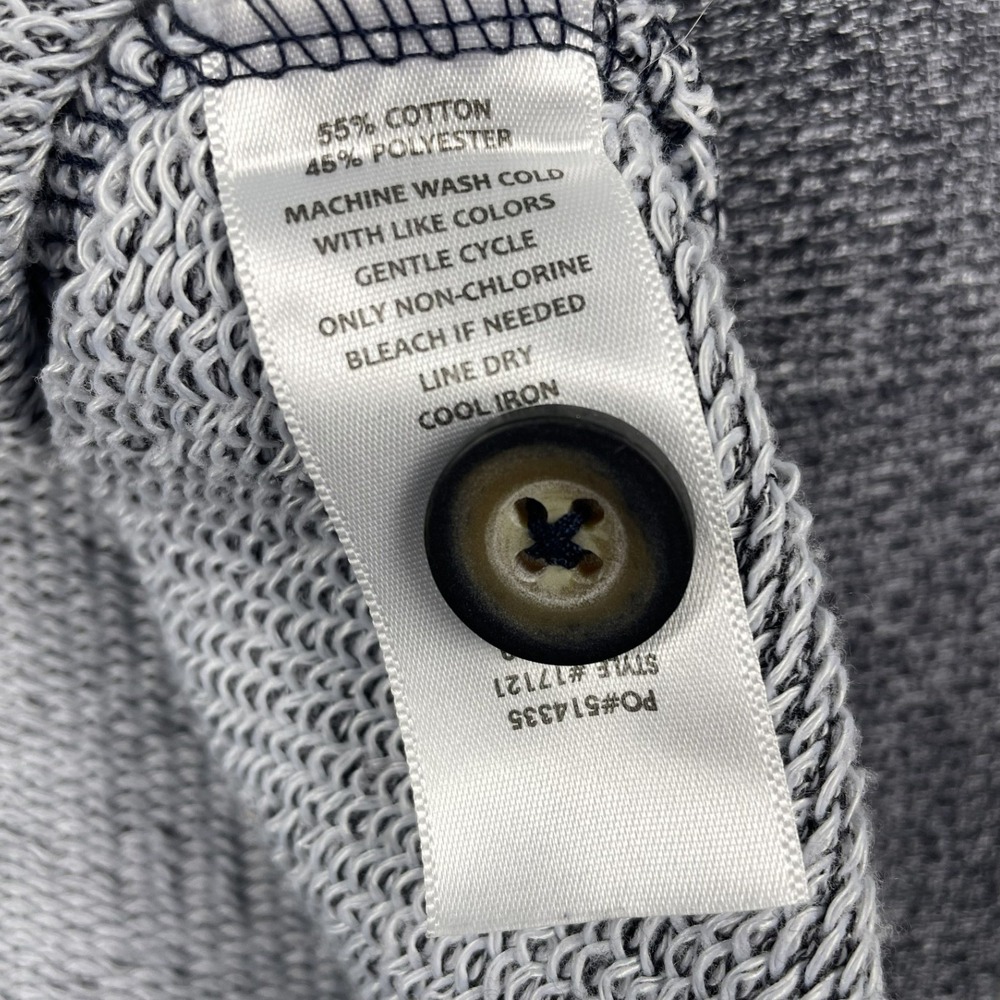 MV Sport Pullover Men L Grey Auburn Tigers Quarter Zip Button Mock Neck Marled - Picture 9 of 11